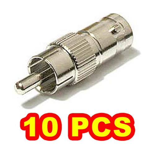 10pcs x BNC Female to RCA Male Adapter Video Connector for cctv camera | Безопасность и защита