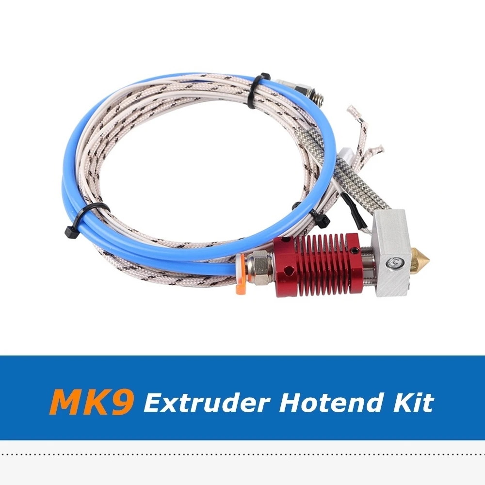 1 шт. MK9 экструдер Hotend Bowden 24 в 50 Вт печатающая головка 0,4 мм Насадка с силиконовым носком для Ender-3 3PRO CR-10S части 3d принтера