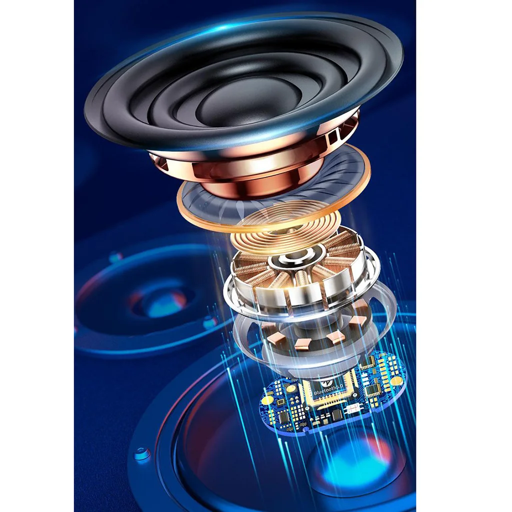 Wireless TWS Bluetooth 5.0 Earbuds Sports LED Power DIsplay Fingerprint Touch Control Earphones Headset with Charging Case