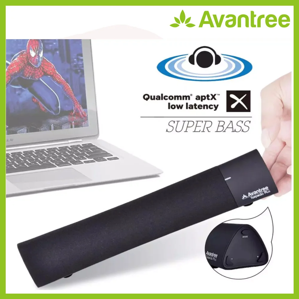 Avantree 10w Aptx Low Latency Bluetooth 4.2 Laptop Speakers, Wireless  Soundbar Super Bass Mini Sound Bar For Tv Game Bt Speaker - Speakers -  AliExpress