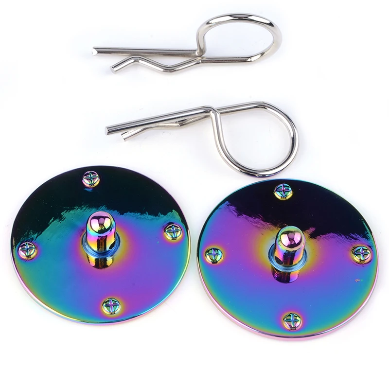 Universal Car Front Racing Bonnet Hood Pin Lock Appearance Kit 2pcs Safe Lock Aluminum Titanium/Silver/Color