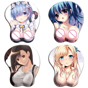 

Creative Japanese Anime Cartoon 3D Sexy Mouse Pad Silicone Wristbands Mousepad WXTB