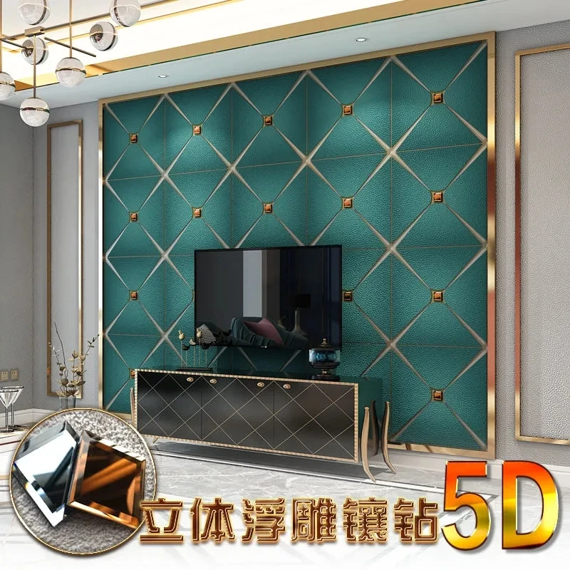 Modern minimalist highend wallpaper home bedroom living room TV