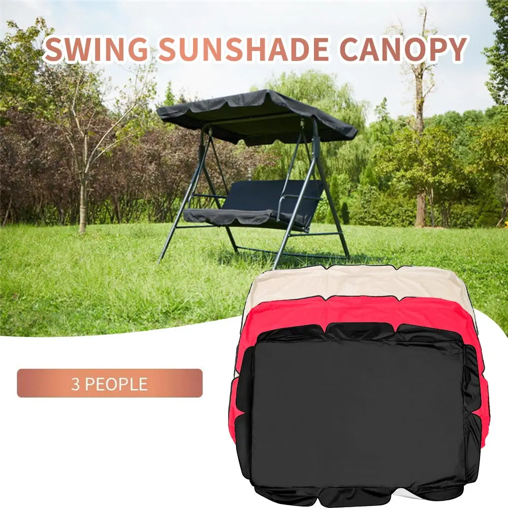Garden Swing Awning 2/3 Seater Chair Top Cover Canopy UV Sun Water Proof Outdoor Hammock Canopy Dustproof Cover Tent Shade Sail