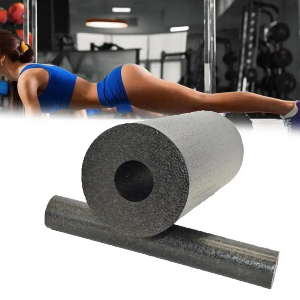 Health Fitness Massage Ball Medicine Yoga Release Fascia Body Pilates Gym Sport Ball Massager Roller Black