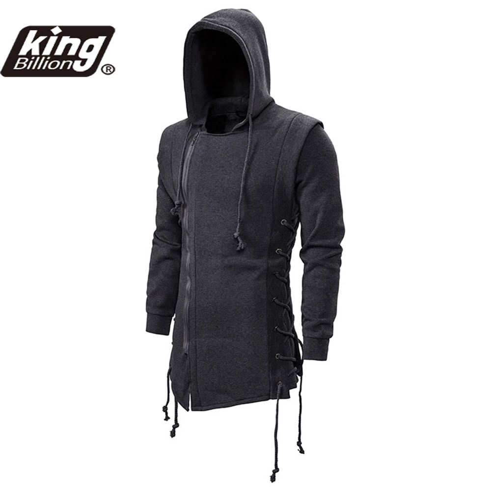 Sudadera con capucha para hombre, de manga larga, lisa, informal, ajustada, Assassins Creed, chaqueta suelta oscura, Otoño, nueva