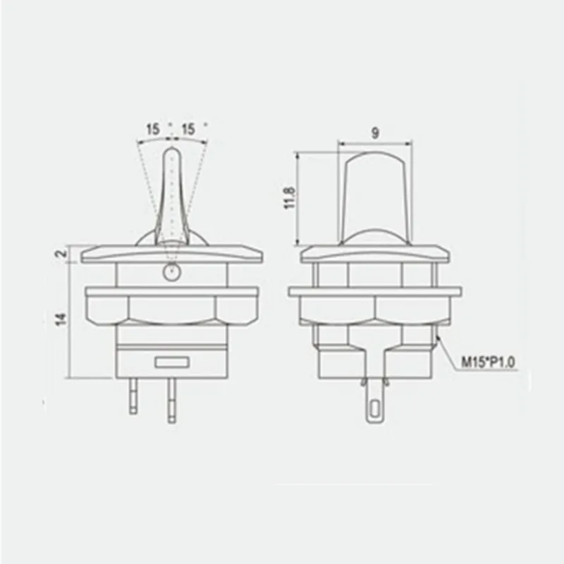 5 шт. SCI R13-402I 3Pin мгновенный мама-OFF-MOM 3 позиции SPDT круглый тумблер