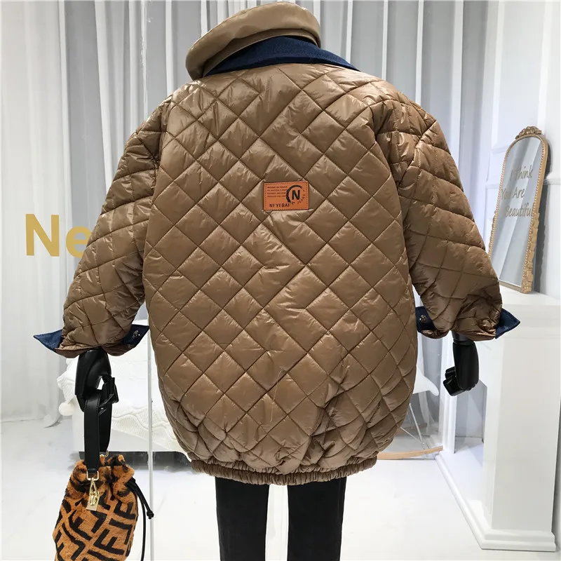 Модная новинка года; Abrigos Mujer Invierno; зимняя женская куртка; однобортный пиджак с вышивкой; женские зимние куртки и парки