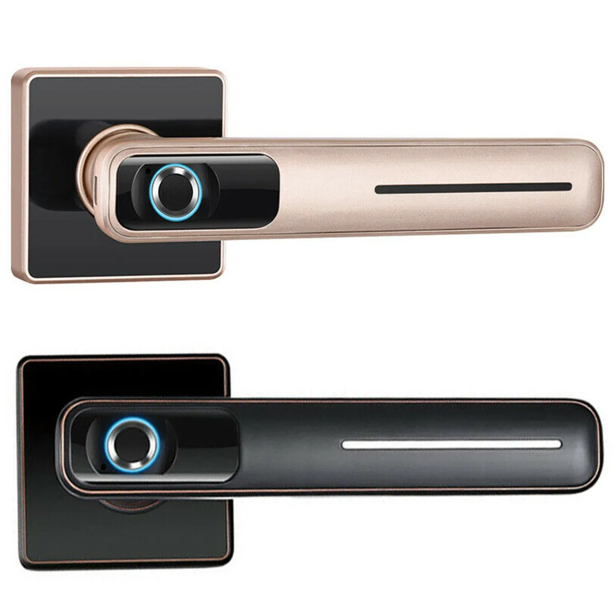 Hot Product  Durable Smart Electronic Fingerprint Lock USB Charging Stainless Steel Door Security Biometric Semi