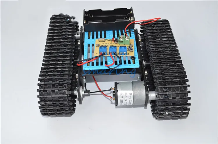 DIY собранная модель танка с дистанционным управлением робот шасси Смарт RC робот комплект гусеничный автомобиль для детей