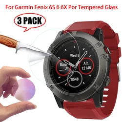 Premium Tempered Glass Screen Protector - 3 Pack Transparent 9H Film - Tempered Glass (For fenix 6S Pro)