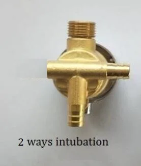 2 ways intubation MTTUZK настенный 2/3/4/5 способов водоотводная Труба латунный душевой кран винт или интубации Сплит душевая кабина душевая комната смесительный клапан - Цвет: 2 ways intubation