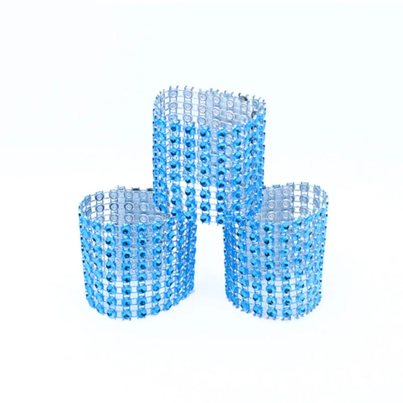 Home Decor Party Supplies Banquet Table Accessories Napkin Ring Handmade Rhinestone Bows Holder Chairs Buckles