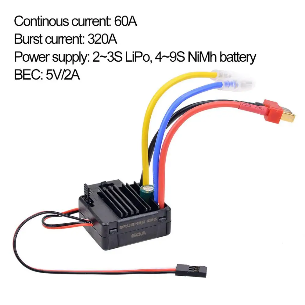 Waterproof-1060-60A-320A-Brushed-Electronic-Speed-Controller-ESC-for-1-10-RC-Tamiya-Redcat-Traxxas (1)