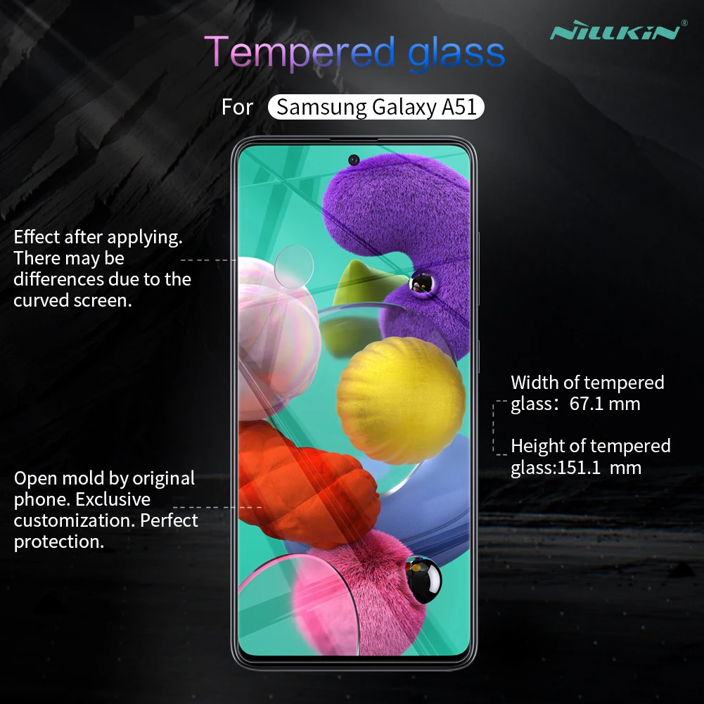 for Samsung Galaxy A51 Glass Nillkin H+Pro Screen Protector Tempered Glass for Samsung Galaxy A21S M31 M31S A31 A41 A51 A71