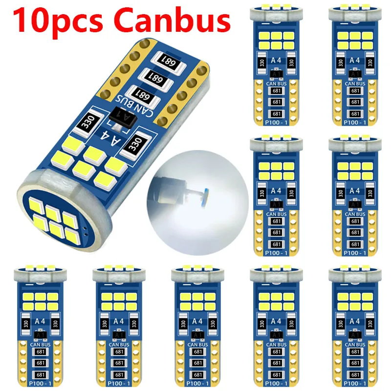 LYMOYO Canbus 10 шт. T10 светодиодный W5W 18 2835smd без ошибок 194 168 интерьер инструмент для