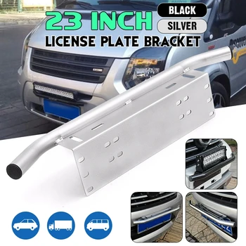 

Car Number Plate Offroad Front License Number Plate Bracket Frame Holder Light Bar Mount Bumper For SUV Truck Vehicle Accessorie