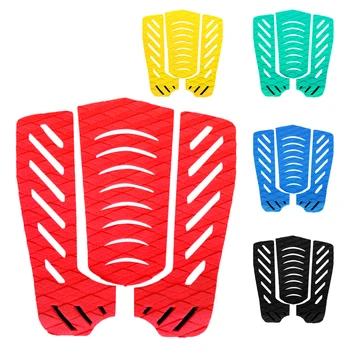 

1 set of 3pcs Diamond Grooved Anti-Slip Surfboard Traction Tail Pads Surf Deck Grips Surfing Accessory