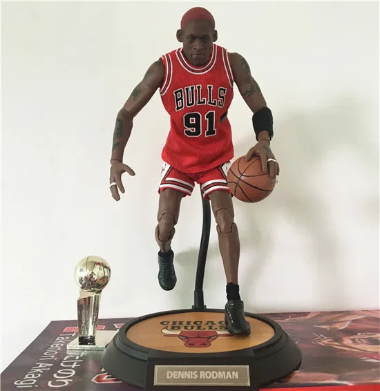 

Rodman Super Cute Cartoon Dennis NBA Basketball Star Garage Kit mo hong 91 Boxed Garage Kit White Shirt