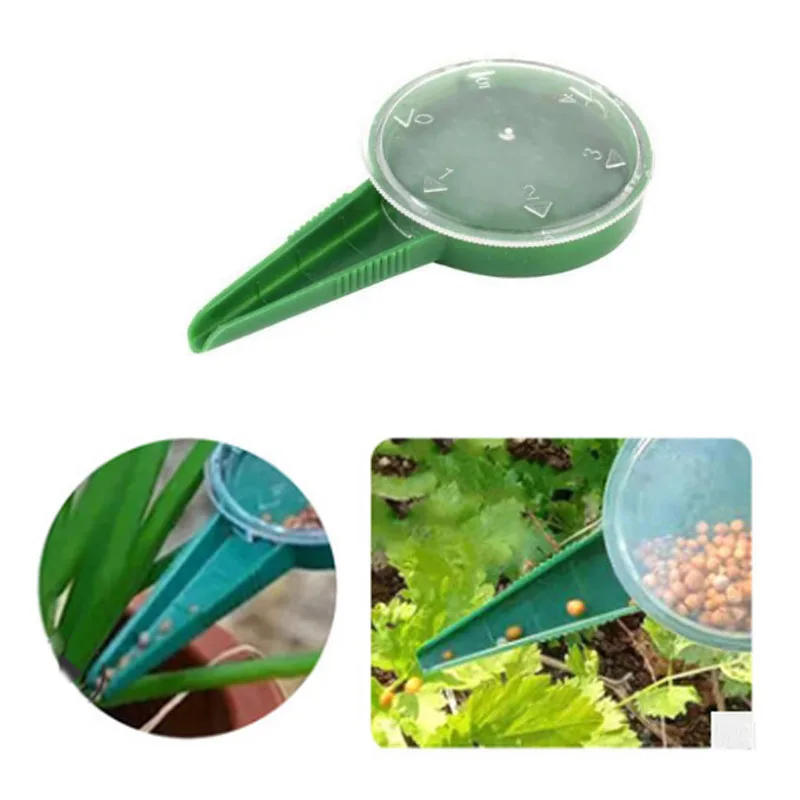 5 File Adjustable Plant Seed Sower Planter Hand Held for plant seed sower,handheld seed dispenser,garden seeder tool
