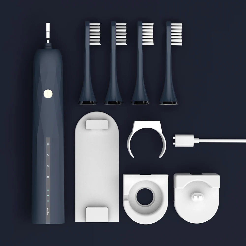Hot 4 Modes Sonic Electric Toothbrush USB Rechargeable Ultra Sonic Teeth Brush Waterproof Tooth Whitening for Adults + 4 Heads Hot 4 Modes Sonic Electric Toothbrush USB Rechargeable Ultra Sonic Teeth Brush Waterproof Tooth Whitening for Adults + 4 Heads
