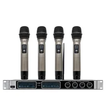 Professional wireless microphone system UHF 4 handheld microphone Karaoke family KTV outdoor stage performance