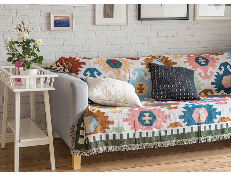 Красивое Одеяло с геометрическим узором коврики для пикника на открытом воздухе этнический стиль винтажное одеяло индийское геометрическое одеяло Тотем