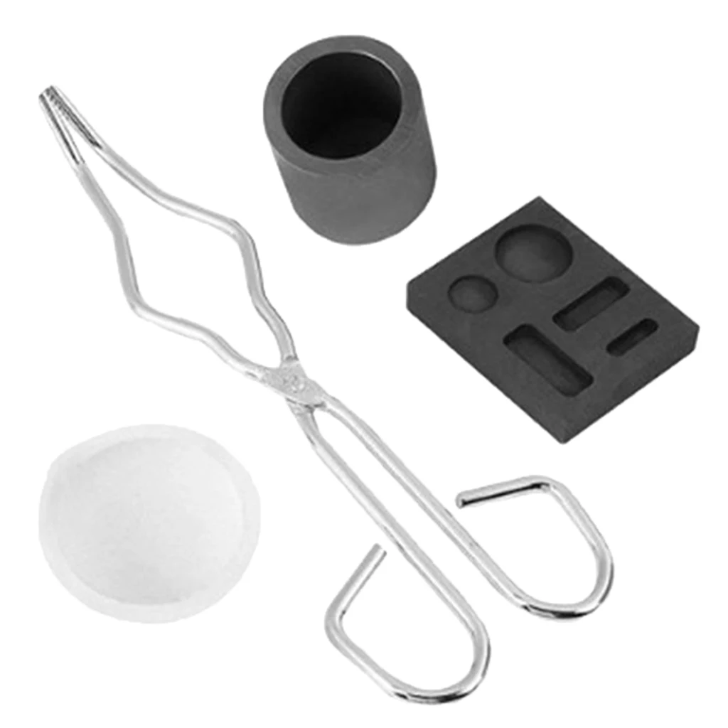 14ml Graphite Crucible Set Tongs And Bowl For Gold Quartz Melting Crucible
