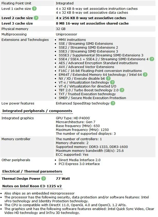 Intel Xeon E3-1225 V2 3,2 GHz E3 1225 V2 четырехъядерный E3-1225-V2 четырехъядерный процессор 8M 77W LGA 1155 протестированный рабочий