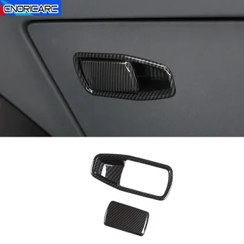 

Carbon Fiber Color Co-pilot Glove Box Handle Frame Decoration Sticker Trim For BMW 3 Series G20 G28 2020 Interior Accessories