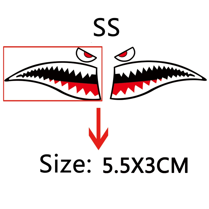 1 шт велосипедная голова акулы труба наклейка украшение для велосипеда наклейка баланс наклейки для велосипеда маленькая наклейка в виде акулы - Цвет: SS