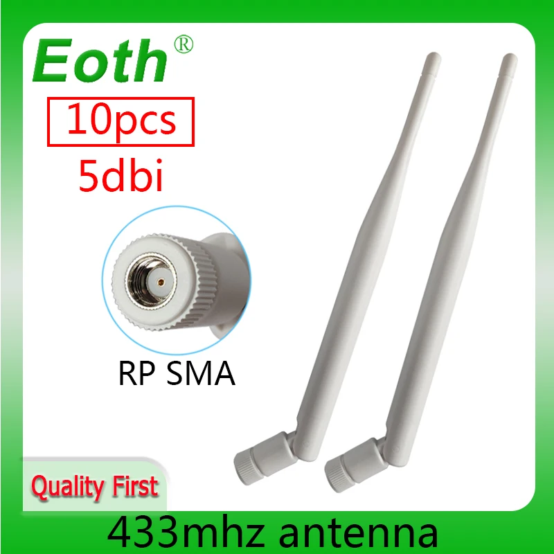 EOTH 10pcs 433mhz antenna 5dbi sma female lora antene pbx iot module lorawan signal receiver antena high gain | Мобильные телефоны