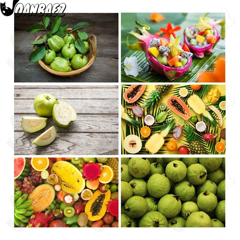 Алмазная живопись вкусные фрукты 5Ddiy дракона папайя дыня настенная алмазная