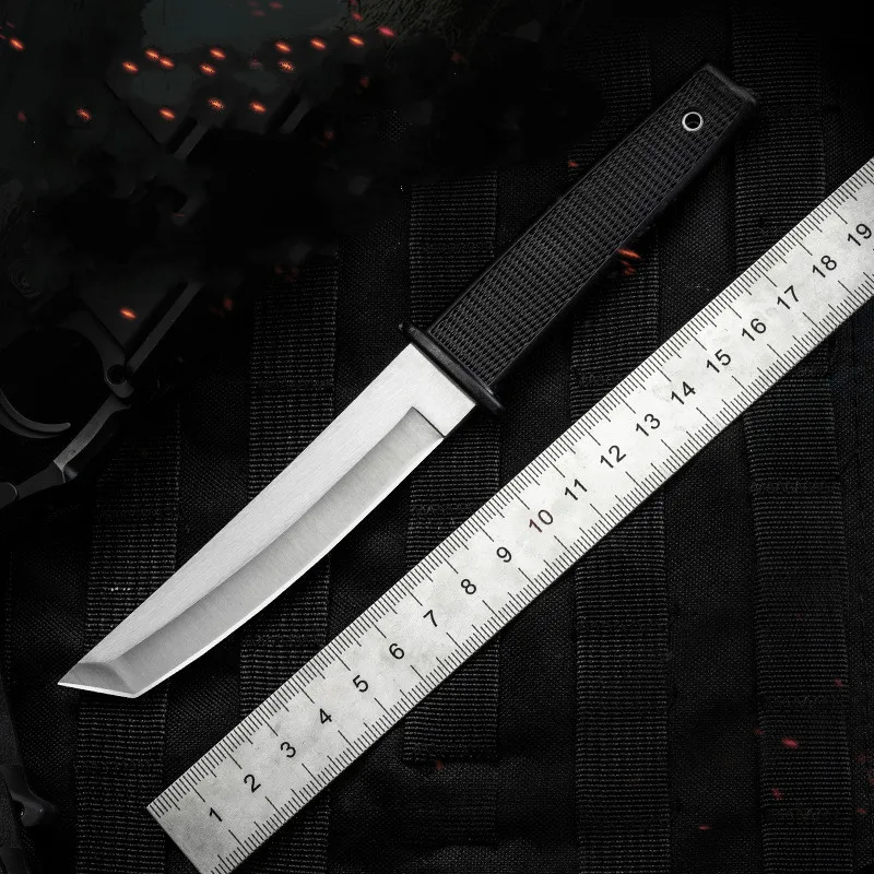 

Knife Hunting Knives Survival Tactical Knife Folding Pocket Knife Tool Multifunction CS GO Stainless Steel Leather Woodworking