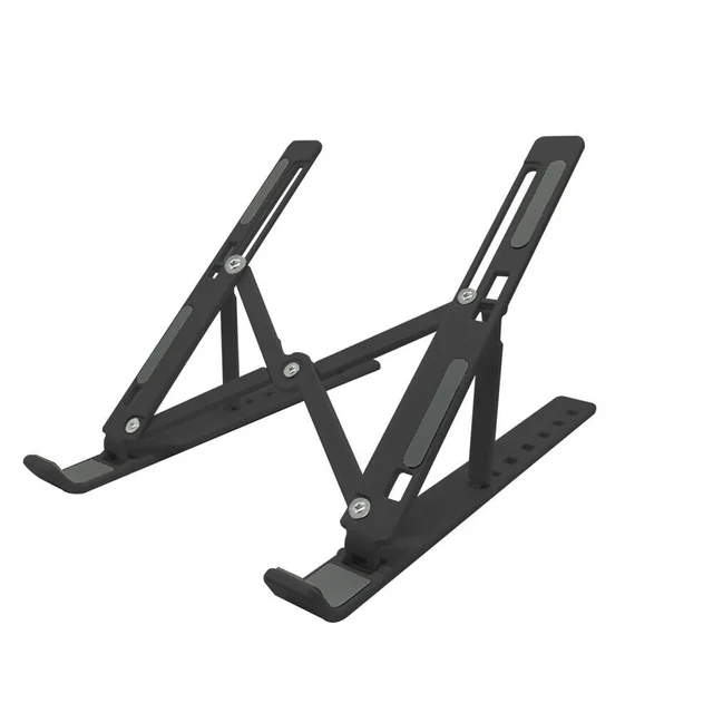 Laptop Stand Tablet Holder Desktop Foldable Holder Adjustable Riser Bracket Portable Holder Notebook & Tablet Accessories black