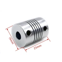 D19*L25 Aluminium flexible Jaw Shaft Coupling 5/8/6.35/8/10mm CNC Stepper Motor Coupler Encoders Engraving Machine 4