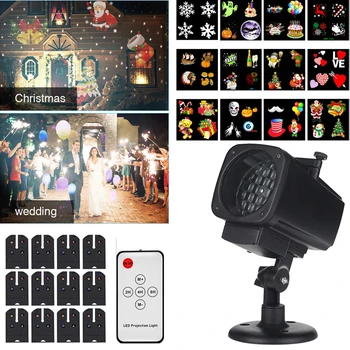 Kerst Projector Verlichting Waterdichte Led Laser Sneeuwvlok Projector 12 Film Kaarten Stage Licht Voor Nieuwe Jaar Kerst Huis Tuin Kerst Projector Verlichting Waterdichte Led Laser Sneeuwvlok Projector 12 Film Kaarten Stage Licht Voor Nieuwe Jaar Kerst Huis Tuin