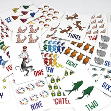 11*8cm 26 adet kalın karton İngilizce numarası Flash kart Montessori erken geliştirme öğrenme eğitim kartı oyuncak çocuk