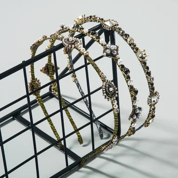 

Korean-style MORI Series Simple Delicacy Hair Bands De Luna Hotel Celebrity Style Hair Accessories Set with Man-made Diamond Ver