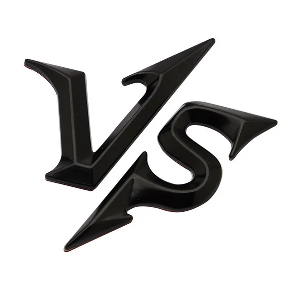 

Black VS Auto Emblem Badge Motorcycle Fairing Decals Stickers Car Accessories