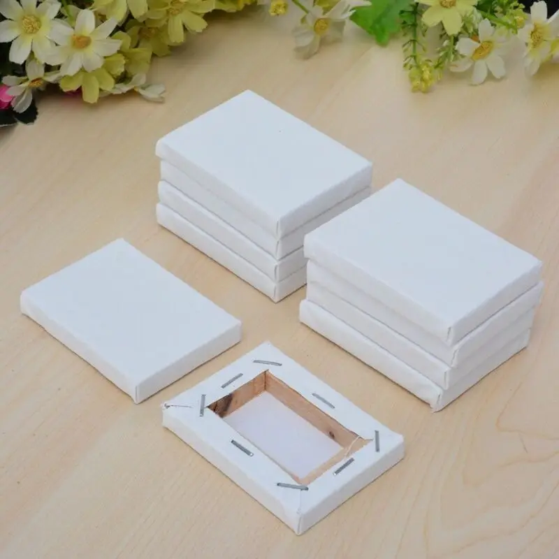1/5pcs 5x7cm/7x9cm/15x20cm/20x30cm/24x30cm/ 30x40cm White Blank Square Artist Canvas For Canvas Oil Painting artist canvas