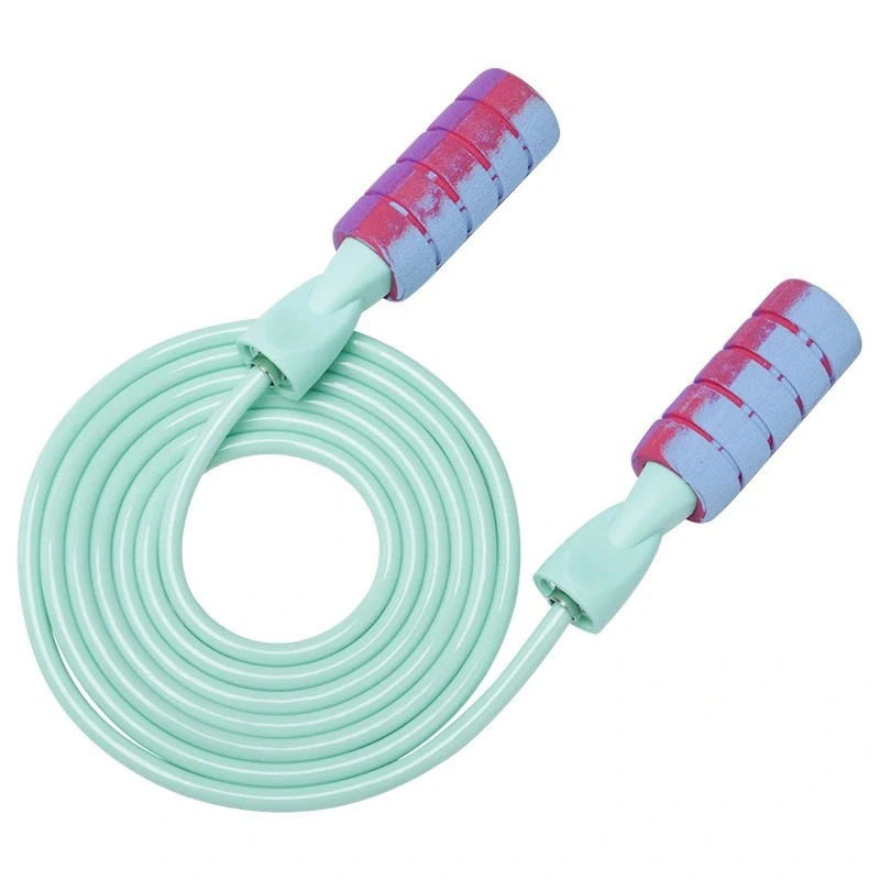 

Unisex Blue/Pink PVC and Braided Spherical Skipping Rope Weight Loss Adult Fat Burning Professional Fitness Exercise Equipment
