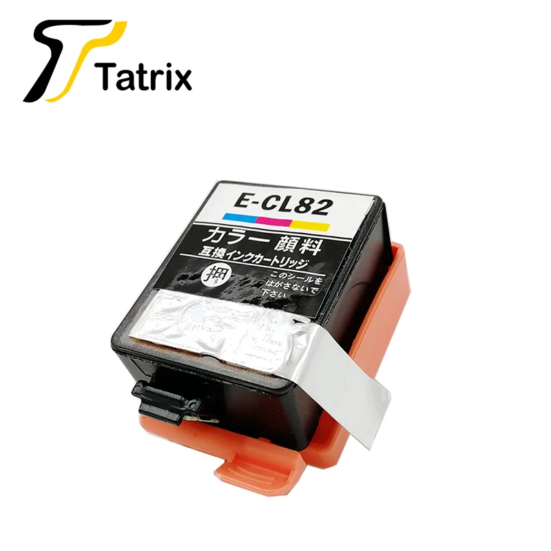 Татрикс для Epson IC82 E-BK82 пигмент Совместимый картридж для ICBK82 ICC для Epson PX-S05B/PX-S05W принтера