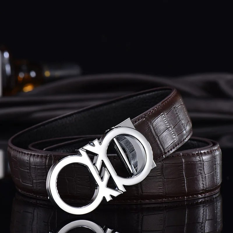 

Men Belt Male Genuine Leather Strap Belts For Men Top Quality Automatic Buckle Brand Fashion Cummerbunds Cinturon Hombre