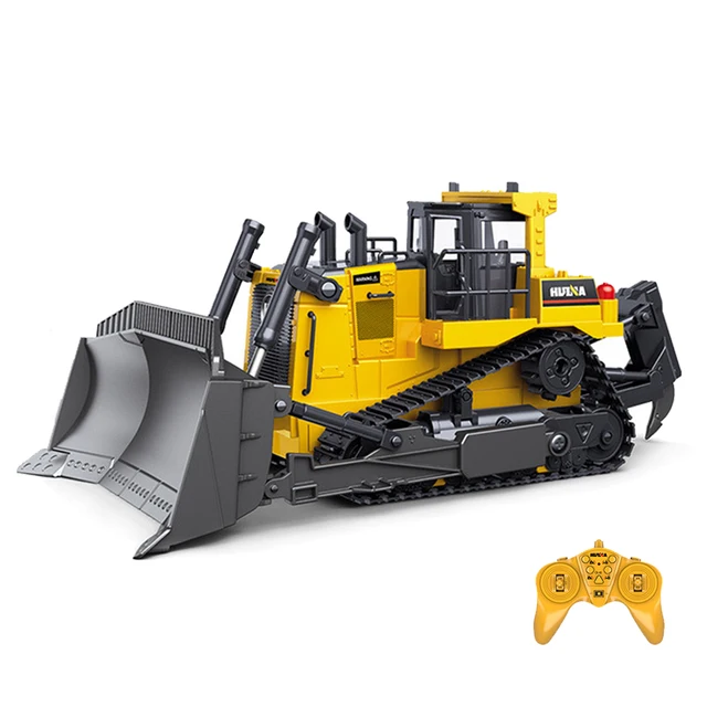 HUINA 569 Car Toys 1:16 1/24 RC Truck  Model Remote Controlled Bulldozer Alloy Tractor Caterpillar  Engineering Car Toys for boy