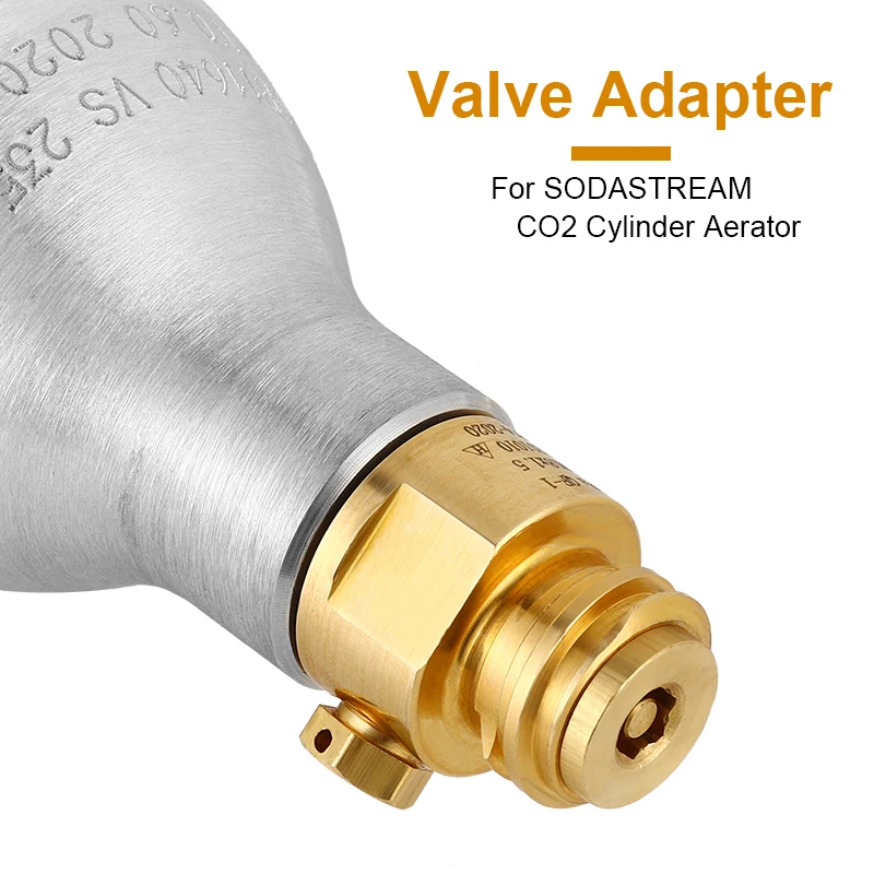 Soda Bottle Adapter,TR21-4 Brass Valve for Soda Cylinder M18*1.5 Thread Replacement Valve Co2 Cylinder Aerator Water Making