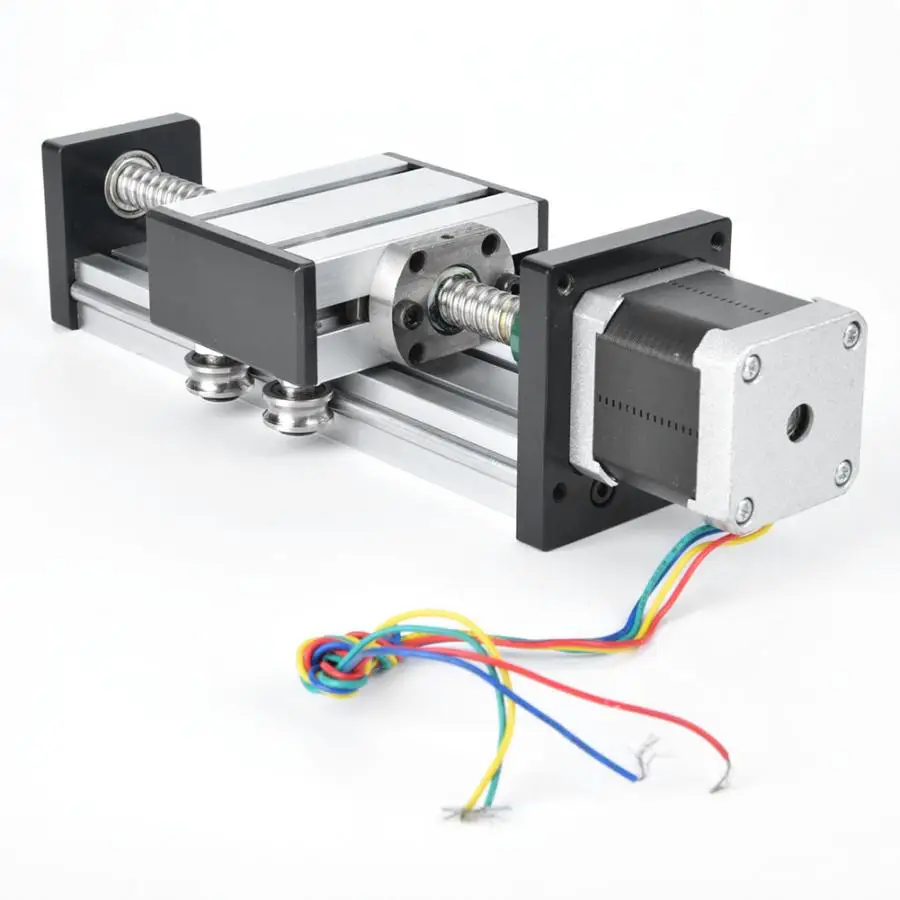 

200mm Ball Screw Slide Linear Guide Single Shaft Slide Screw Guide Stroke with 57 Motor linear ball bearing