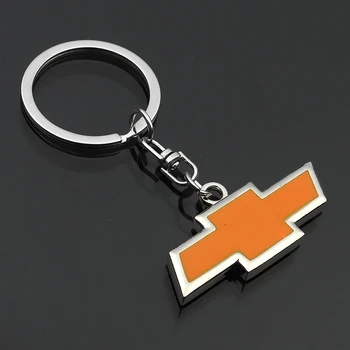 

1 pcs metal alloy key ring for Chevrolet car hollow logo 4s shop personality gift pendant men waist keychain auto accessories
