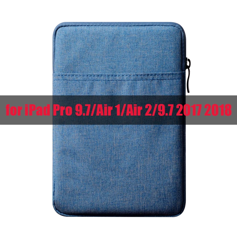 Сумка для планшета для iPad 9,7 чехол мягкий чехол для iPad Air 2/1 Pro 10,5 Pro 11 Air 10,5 10,2 Mini Funda Capa - Цвет: Blue-2