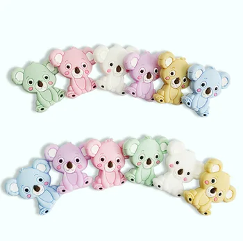 

1pcs Baby Animal Silicone Teethers Koala Baby Teething Product Accessories For Pacifier Chains BPA Free Keep&Grow